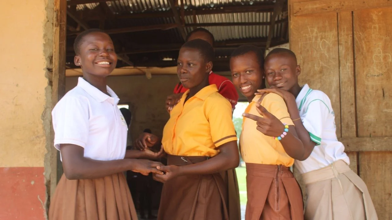 Christiana, Deborah, Eva, and Jessica smiling